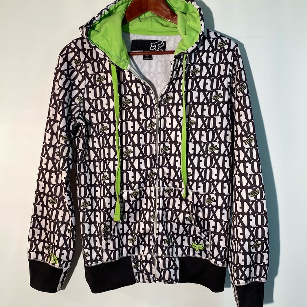 Fox Racing - Full zip hoodie. Size L